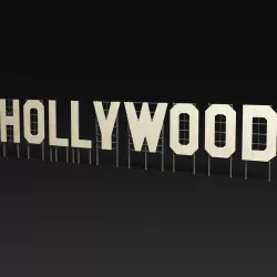 Hollywood sign 3D model