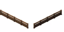 Horse racing area - wooden bar 02 3D model
