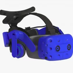 HTC Vive Pro 2 Blue Emissive Low-poly 3D model