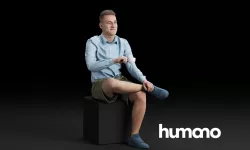 Humano Sitting man 0606 3D model