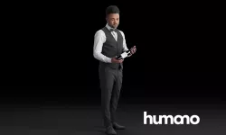 Humano Waiter black man 0620 3D model