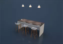 island table 3D model