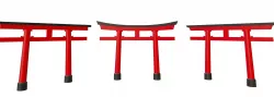 Japanese Torii in styles of Kasuga and Hachiman and Myojin 3D model