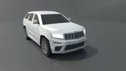 Jeep Grand Cherokee 2019 lowpoly 3D model Low-poly 3D model