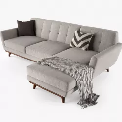 Joybird Hughes Sectional Sofa 3D model