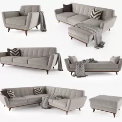 Joybird Hughes Sofa Collection 3D model