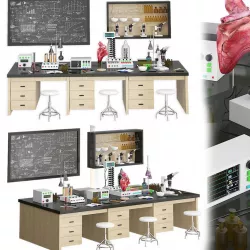 Laboratory  medical set 3D model