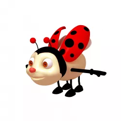 Ladybug Cartoon 3D model