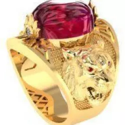 lion head ring  3D model