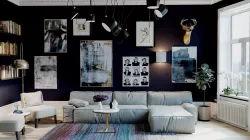 Livingroom Scandinavian interior design 3D model