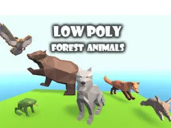 Low Poly Forest Animals Low-poly 3D model