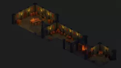 Low Poly Modular Dungeon Pack Low-poly 3D model
