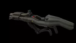 Low poly sci fi impulse shotgun weapon asset Low-poly 3D model