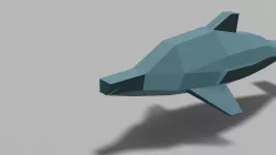 LowPoly Dolphin Low-poly 3D model