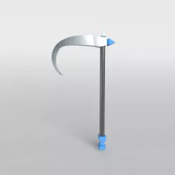 Lowpoly Sickle 002 Low-poly 3D model