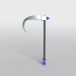 Lowpoly Sickle 004 Low-poly 3D model
