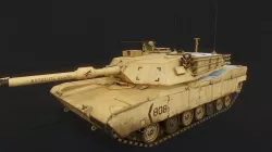 M1 Abrams Low-poly 3D model
