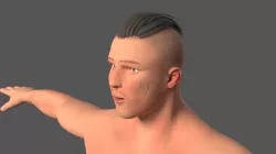 Man character Low-poly 3D model