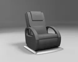 massage wellness chair modern black fabric Low-poly 3D model