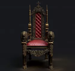 medieval chair 3D model