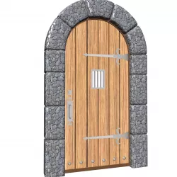 Medieval Gate 3D model