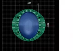 men ring 3D model