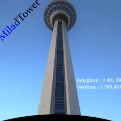 Milad tower 3D model