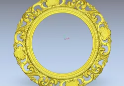 Mirror frame round 3D model