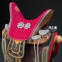 Mongolian nomadic saddle - Emeel 3D model