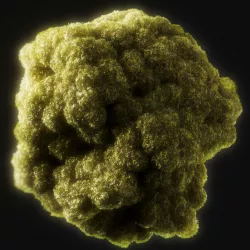 Moss Sphere Low Poly 1 Low-poly 3D model