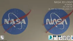 NASA logo  3D model