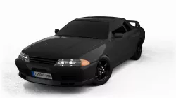 Nissan Skyline GTR R32 Interior Game Ready Low-poly 3D model