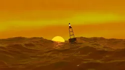 Ocean sunset 3D model