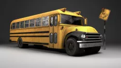 Old Schoolbus 3D model