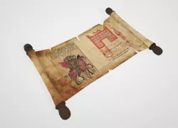 Old Scroll Low-poly 3D model