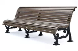 Park bench 01 Low-poly 3D model