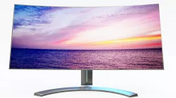 PBR and VR Ready curved screen monitor 3D model