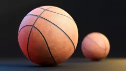 PBR basketball with 4k texture maps 3D model