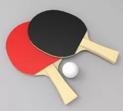 Ping Pong Low-poly 3D model