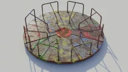 Playground Roundabout - Low-poly PBR  Low-poly 3D model