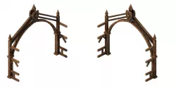 Racing Area - Wooden Doors 01 3D model