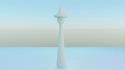 Rapunzel Tower 3D Model Low-poly 3D model