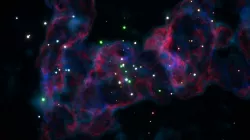 Realistic nebula volumetric material 3D model