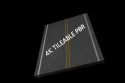 Realistic PBR ASPHALT Texture