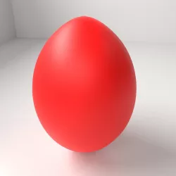 Red Easter Egg 6 3D model