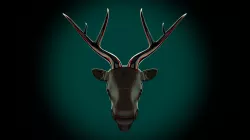 Reindeer stylized 3D model