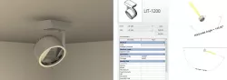 Revit Parametric Track Light Projector Revit Family  3D model