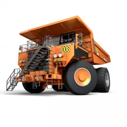 Rigged Hitachi Construction Machinery EH5000AC-3 Haul Truck 3D model