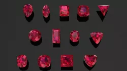 Ruby Gem Stones pack Low-poly 3D models Low-poly 3D model