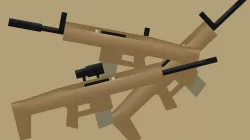 SCAR-H in 3 variables Low-poly 3D model